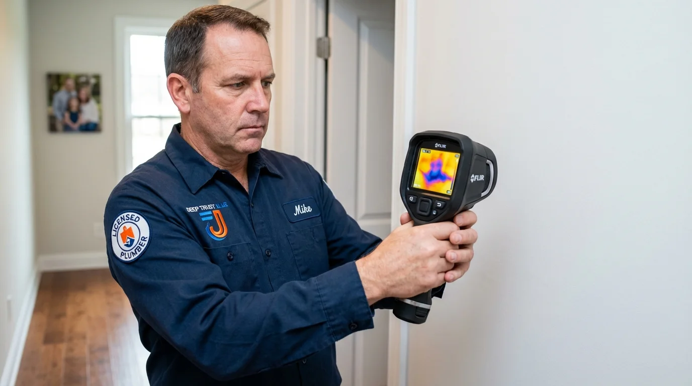 Thermal imaging leak detection by Johns Plumbing LLC in Alderson